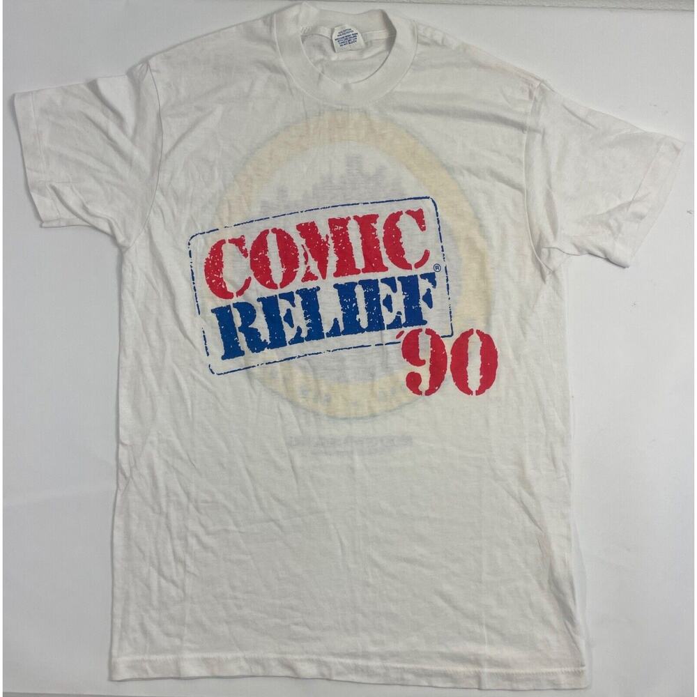 VINTAGE Comic Relief 90 Shirt Adult Large Comedians Robin Williams Billy Crystal